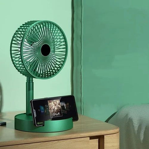 Premium Portable Folding Rechargeable Telescopic Fan