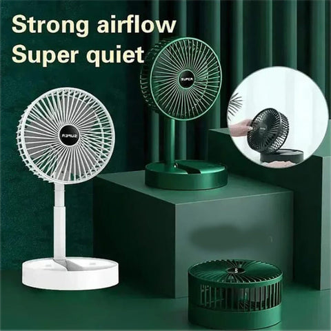 Premium Portable Folding Rechargeable Telescopic Fan